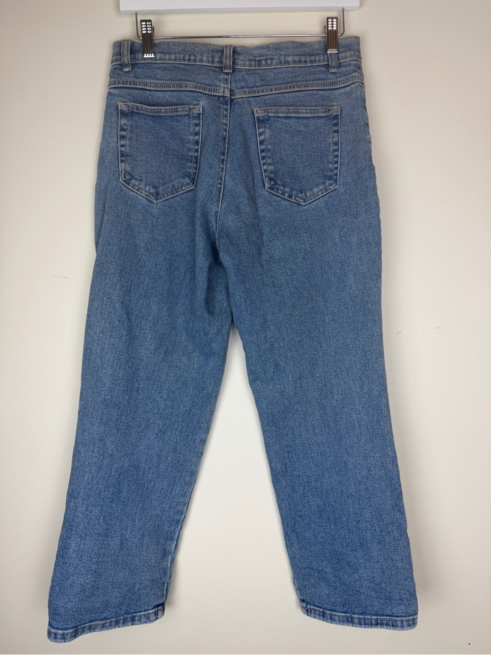 Upcycled Style & Co Ankle Jeans Floral Tapestry Embroidery size 8P - Picture 3 of 7